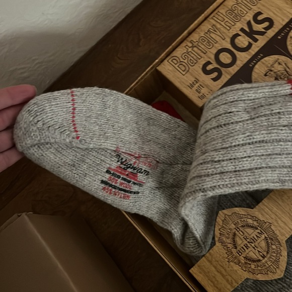Burnham battery heated socks vintage new - Picture 2 of 5